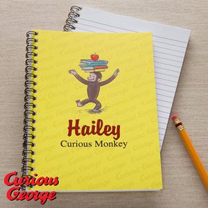 Curious George Personalized Notebooks