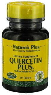 Natures Plus   Quercetin Plus with Vitamin C & Bromelain   60 Capsules