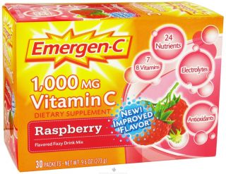 Alacer   Emergen C Vitamin C Energy Booster Raspberry 1000 mg.   30 Packet(s)