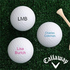 Personalized Callaway Golf Ball Set   Printed with Your Message