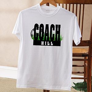 Personalized Soccer Coach T Shirts