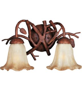 Pine Grove 2 Light Wall Sconces in Pine Tree 20717AVPT