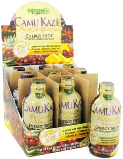 Greens Plus   Camu Kaze Energy Shot with Pure  Camu Camu Pineapple Green Tea   4 oz.