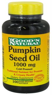Good N Natural   Pumpkin Seed Oil 1000 mg.   100 Softgels