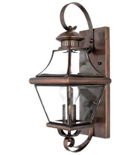 Carleton 1 Light Outdoor Wall Lights in Aged Copper CAR8728AC