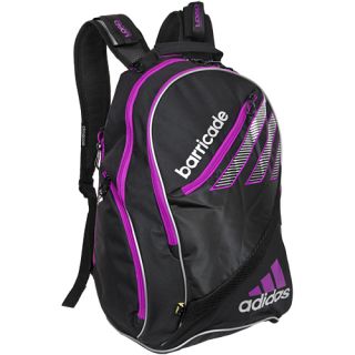 adidas Barricade III Tour Backpack Black/Silver/VibrantPink adidas Tennis Bags