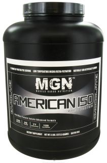 Muscle Gauge Nutrition   American Iso Whey Protein Chocolate   5 lbs. LUCKY PRICE