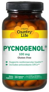 Country Life   Pycnogenol 100 mg.   30 Vegetarian Capsules Formerly Biochem
