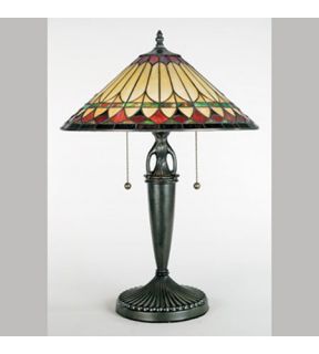 Tiffany 2 Light Table Lamps in Vintage Bronze TF6821VB