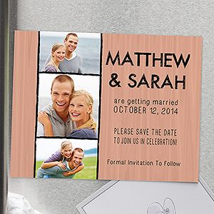 Personalized Wedding Save The Date Magnets   Simply In Love