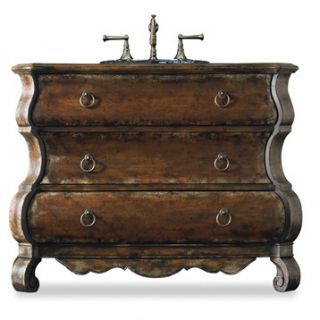Cole & Co. 47 Designer Series Collection Edwards Bombe Chest   Distressed Cherr