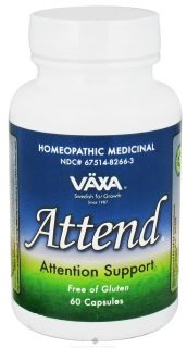 Vaxa   Attend Attention Support   60 Capsules