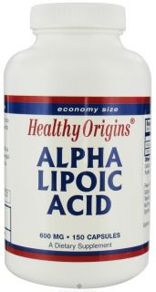 Healthy Origins   Alpha Lipoic Acid 600 mg.   150 Capsules