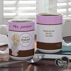 Personalized Precious Moments Coffee Mugs for Teachers   Large