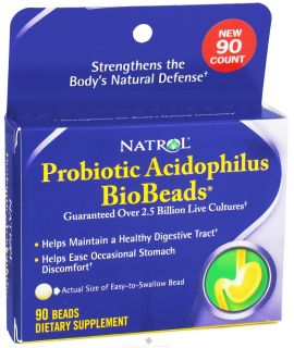 Natrol   Biobeads Probiotic Acidophilus   90 Bead(s)