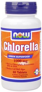 NOW Foods   Chlorella 1000 mg.   60 Tablets