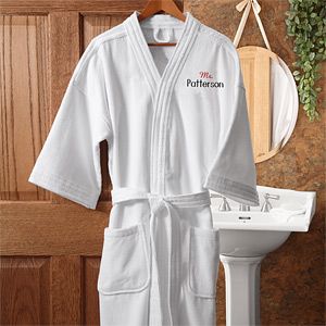Personalized Spa Robe for Men   Mr and Mrs Collection
