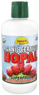 Dynamic Health   Nopal Juice Blend Superfruit Antioxidant Supplement Organic Certified   33.8 oz.