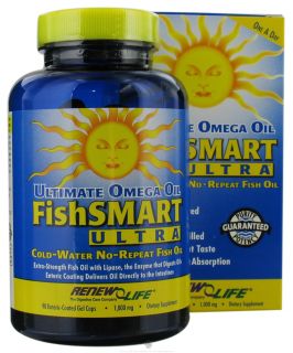 ReNew Life   FishSmart Ultra 1000 mg.   90 Gelcaps