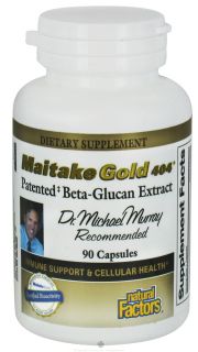 Natural Factors   Dr. Murrays Maitake Gold 404 Patented Beta Glucan Extract 15 mg.   90 Capsules