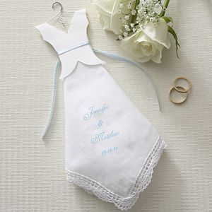 Personalized Bridal Dress Wedding Handkerchief
