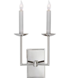 E.F. Chapman Right Angle 2 Light Wall Sconces in Polished Nickel SL2866PN