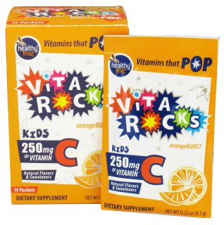 To Go Brands   Healthy To Go Vita Rocks C for Kids Orange Burst 250 mg.   14 Packet(s)