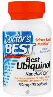 Doctors Best   Best Ubiquinol featuring Kanekas QH 50 mg.   90 Softgels