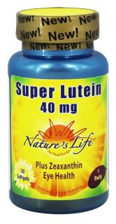 Natures Life   Super Lutein 40 mg.   30 Softgels