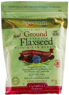Spectrum Essentials   Ground Premium Flaxseed with Mixed Berries   12 oz.