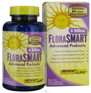 ReNew Life   FloraSmart Advanced Probiotic 6 Billion   30 Vegetarian Caplet(s)