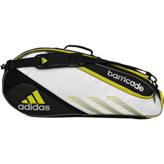 adidas Barricade III Tour 3 Racquet Bag Black/White/Yellow adidas Tennis Bags