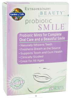Garden of Life   Extraordinary Beauty Probiotic Smile   60 Piece(s)