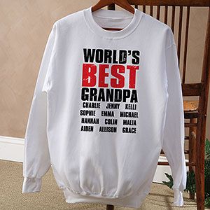 Fathers Day Gifts    Granddude Personalized Adult Sweatshirt