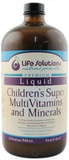 Life Solutions   Liquid Childrens Super MultiVitamins and Minerals   32 oz.