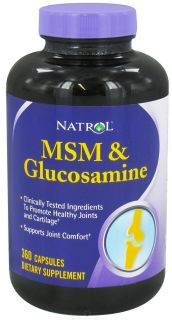 Natrol   MSM & Glucosamine   360 Capsules
