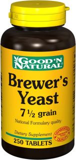 Good N Natural   Brewers Yeast   250 Tablets Formerly 7 1/2 Grain