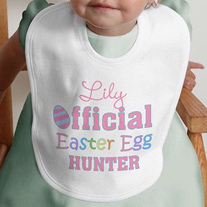 Personalized Easter Bibs   Easter Egg Hunter