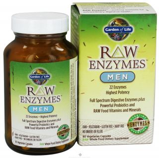 Garden of Life   RAW Enzymes Men   90 Vegetarian Capsules