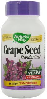 Natures Way   Standardized Grape Seed   60 Vegetarian Capsules