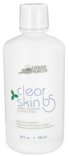 Liquid Health   Clear Skin B5 Dietary Supplement for Acne Control   32 oz.