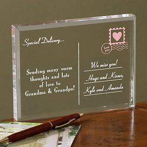 Personalized Gift Keepsake   Special Delivery Postcard