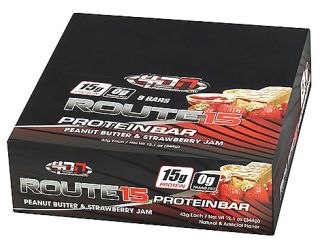 4 Dimension Nutrition   Route 15 Protein Bar Peanut Butter & Strawberry Jam   1.51 oz.