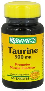 Good N Natural   Taurine 500 mg.   50 Tablets