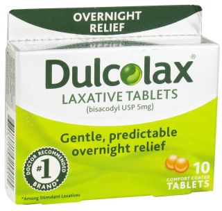 Dulcolax   Laxative Tablets Overnight Relief   10 Tablets