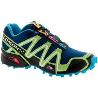 Salomon Speedcross 3 Salomon Mens Running Shoes Lake/Fluo Green/Fluo Blue