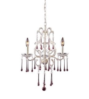 Opulence 3 Light Chandeliers in Antique White 4001/3RS