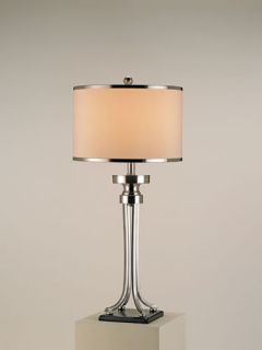Journey 1 Light Table Lamps in Nickel/Black 6978