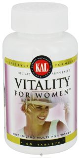 Kal   Vitality For Women   60 Tablets