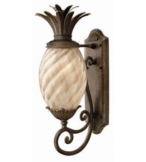 Plantation 1 Light Outdoor Wall Lights in Pearl Bronze 2120PZ